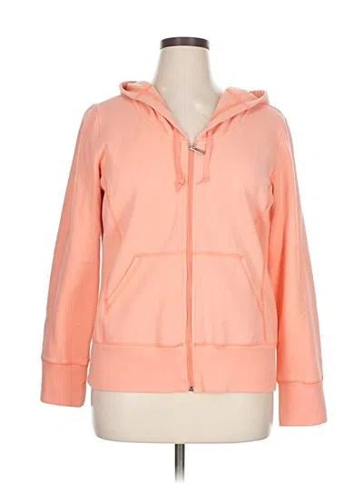 Pre-owned Danskin Zip Up Hoodie In Orange