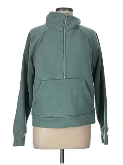Pre-owned Danskin Zip Up Hoodie In Teal