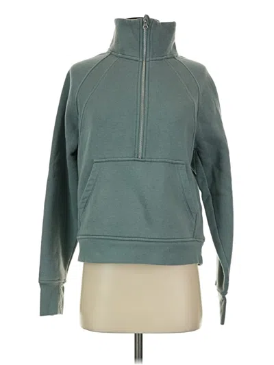 Pre-owned Danskin Zip Up Hoodie In Teal