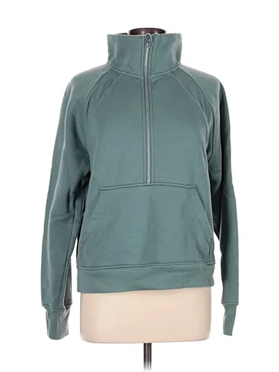 Pre-owned Danskin Zip Up Hoodie In Teal
