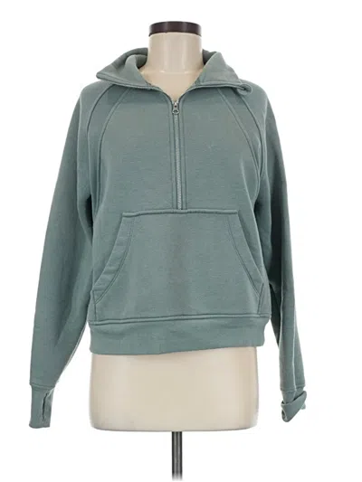 Pre-owned Danskin Zip Up Hoodie In Teal