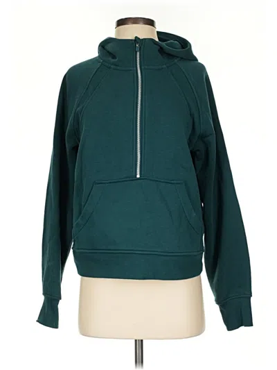 Pre-owned Danskin Zip Up Hoodie In Teal