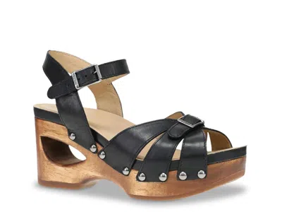 Dansko Alanna Platform Sandal In Black