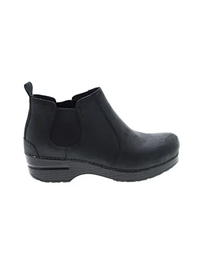 Pre-owned Dansko Ankle Boots In Black
