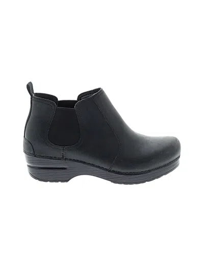Pre-owned Dansko Ankle Boots In Black