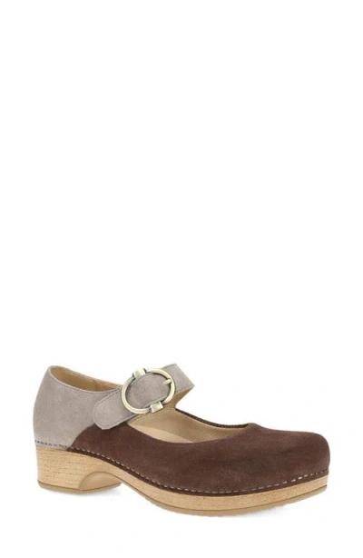Dansko Bonny Mary Jane Clog In Brown