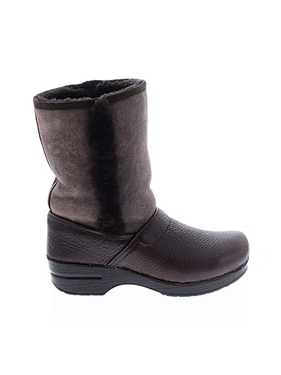 Pre-owned Dansko Boots In Brown