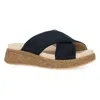 Dansko Bridget Cork Platform Sandals In Black