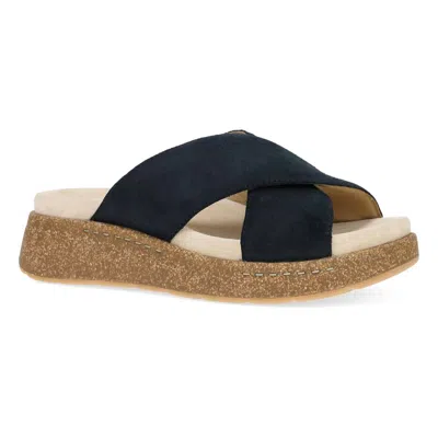 Dansko Bridget Cork Platform Sandals In Black