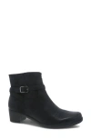 Dansko Cagney Bootie In Black Burnished Suede