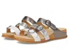 Dansko Campbell Platform Wedge Slide Sandal In White