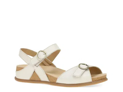Dansko Candace Wedge Sandal In White