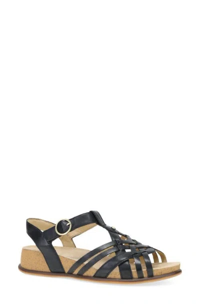 Dansko Christa Slingback Platform Wedge Sandal In Multi