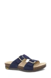 Dansko Dayna Strappy Slide Sandal In Navy