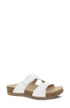 Dansko Dayna Strappy Slide Sandal In White