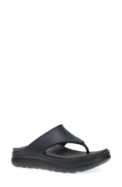 Dansko Devyn Platform Flip Flop In Black