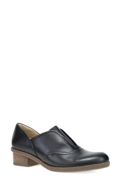 Dansko Dru Waterproof Oxford Platform Shoe In Black