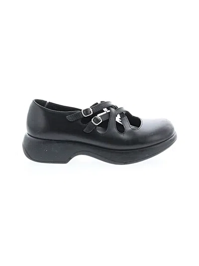 Pre-owned Dansko Flats In Black