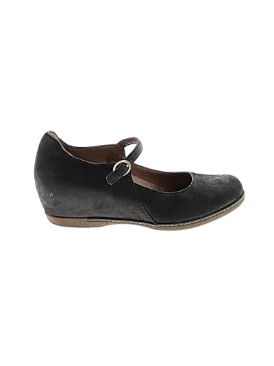Pre-owned Dansko Flats In Black