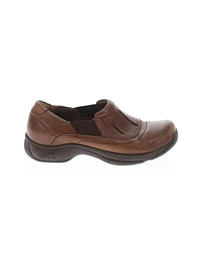 Pre-owned Dansko Flats In Brown