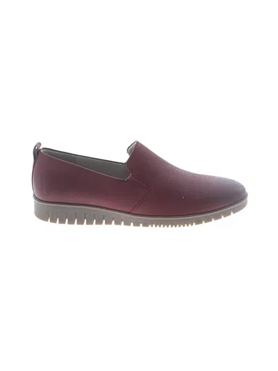 Pre-owned Dansko Flats In Burgundy