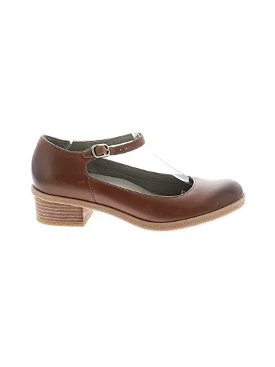 Pre-owned Dansko Heels In Brown