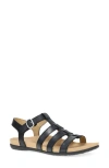 Dansko Janice Ankle Strap Sandal In Black Calf