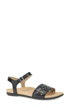 Dansko Jodie Ankle Strap Sandal In Black Calf