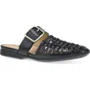 Dansko Leilani Pointed Toe Mule In Black Burnished Nappa