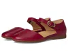 Dansko Liv Ankle Strap Flat In Red