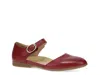 Dansko Liv Ankle Strap Flat In Red