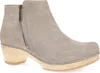 Dansko Lizanne Short Boot In Taupe Milled Nubuck In Grey