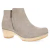 Dansko Lizanne Short Boot In Taupe Milled Nubuck In Multi