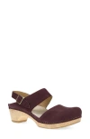 Dansko Lucia Slingback Platform Pump In Burgundy