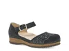 Dansko Mae Ankle Strap Platform Clog In Black