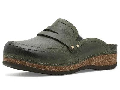 Dansko Maggy Penny Loafer Platform Clog In Green