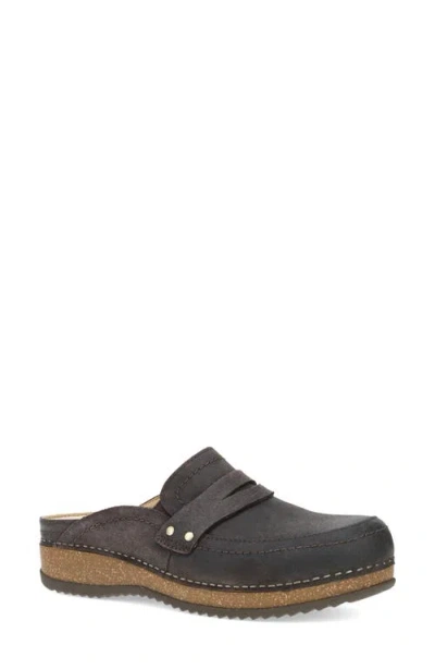 Dansko Maggy Penny Loafer Platform Clog In Brown
