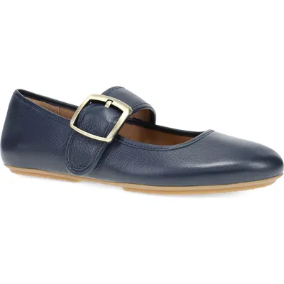 Dansko Matilda Mary Jane Flat In Blue
