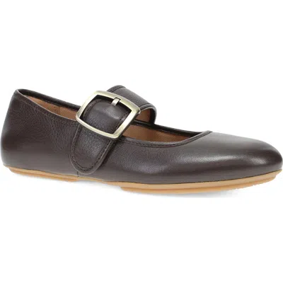 Dansko Matilda Mary Jane Flat In Brown
