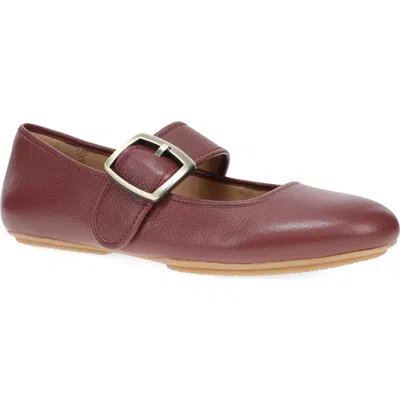 Dansko Matilda Mary Jane Flat In Red