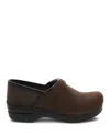 Dansko Men's Professional Antique Clog - Medium Width In Antique Brown/black In Multi