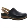Dansko Merrin Lightweight Shoes In Black Waxy Milled