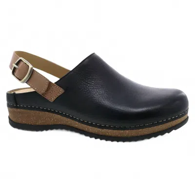 Dansko Merrin Lightweight Shoes In Black Waxy Milled