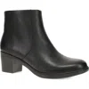 Dansko Meryll Leather Bootie In Black