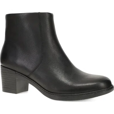 Dansko Meryll Leather Bootie In Black
