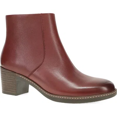 Dansko Meryll Leather Bootie In Brown