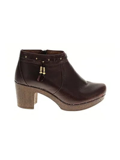 Pre-owned Dansko Mule/clog In Brown