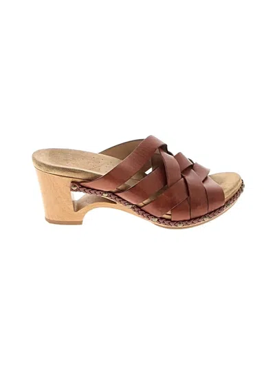 Pre-owned Dansko Mule/clog In Brown