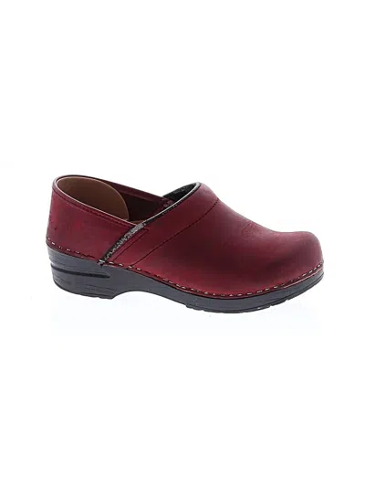 Pre-owned Dansko Mule/clog In Burgundy