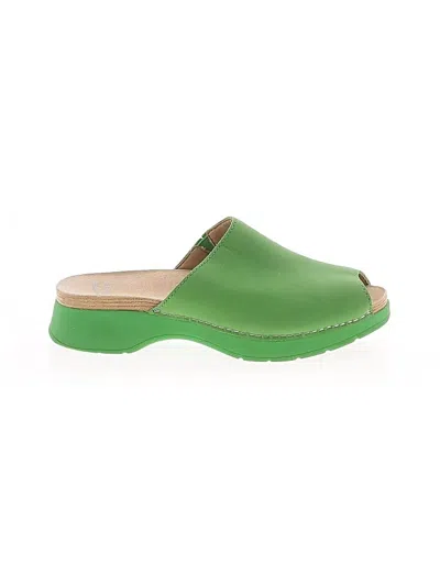 Pre-owned Dansko Mule/clog In Green